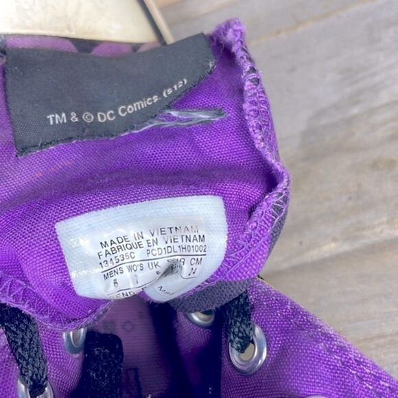 Converse Purple and Black Graphic High-Top Sneakers - Picture 9 of 9